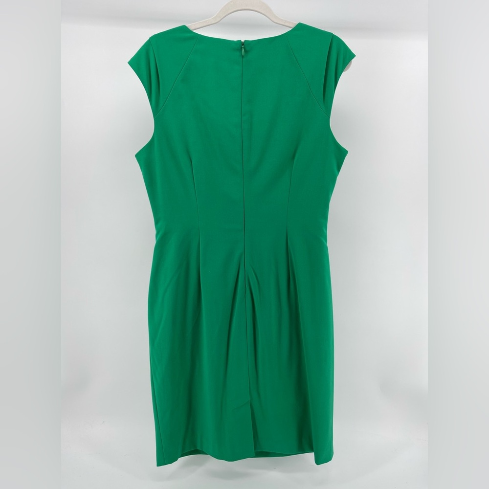 Ellen Tracy Cap Sleeve Ruched Detail Career Cocktail Sheath Dress, Women's 12 - Picture 6 of 9